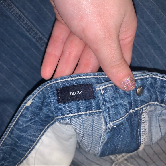 GAP Pinstripe Denim Skirt - Picture 6 of 6